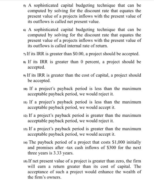  true and false quarions please discuse why it is true or