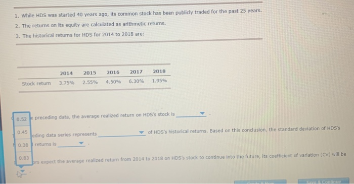 case of Happy Dog Soap Inc. (HDS): Five years of realized returns