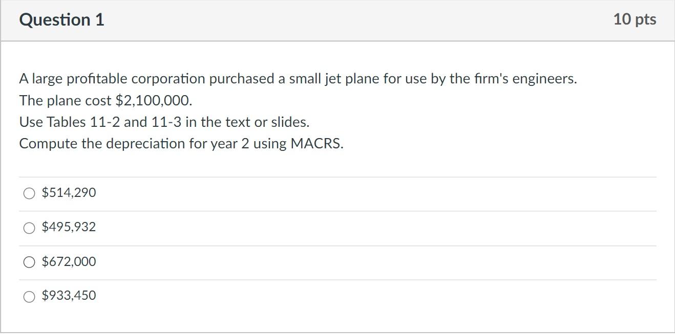 PLEASE SHOW ALL STEPS AND CORRECT ANSWER Question 1 10 pts A