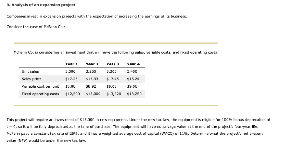 Now determine what the project's NPV would be when using straight-line depreciation.