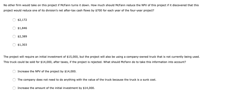 will result in the highest NPV for the project... 3. Analysis of