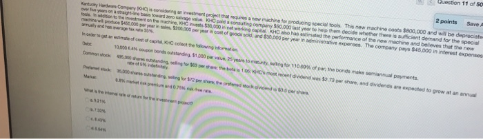 costs NO.000 and will be depreciated year to help the decide whether