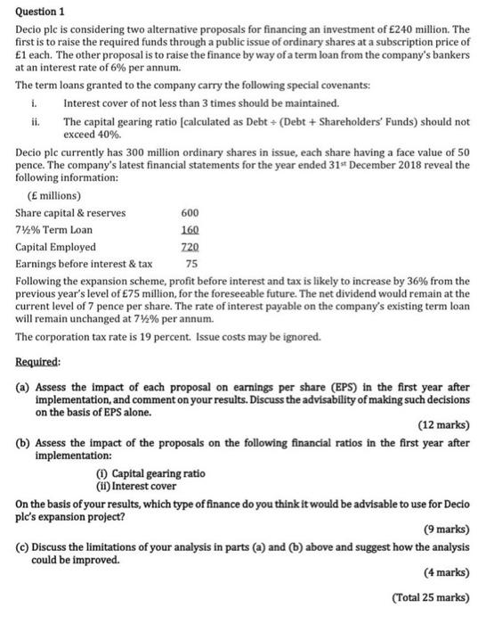 below: (m) Issued ordinary share capital (par value 25p) 125 Retained profits