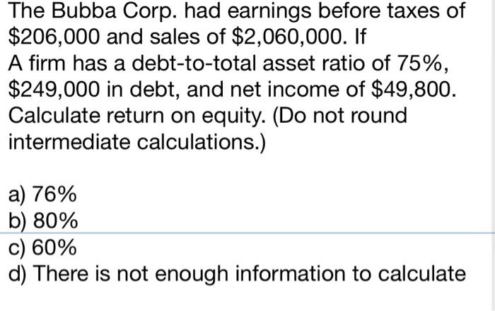 Hello, I am currently having trouble solving this finance problem. The problem
