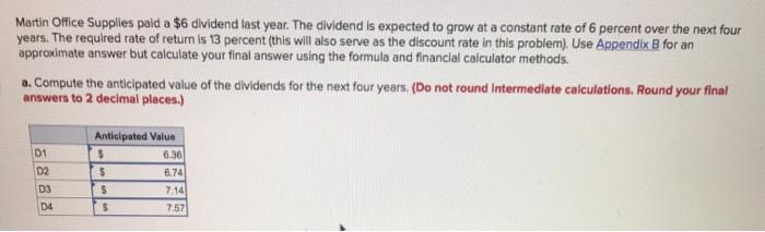  can you please help me solve c and d? Martin Office