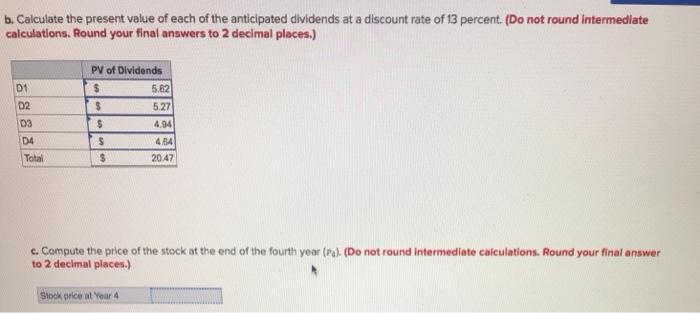 Supplies paid a $6 dividend last year. The dividend is expected to
