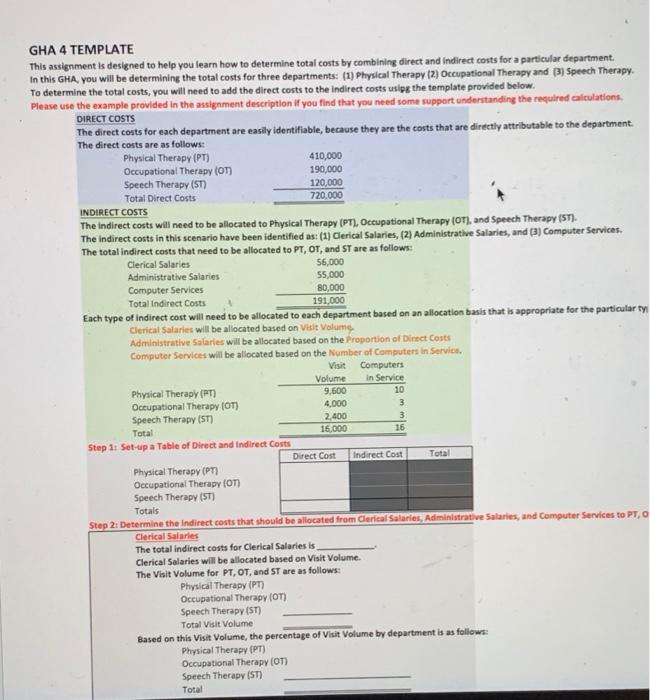  detailed answer please GHA 4 TEMPLATE This assignment is designed to