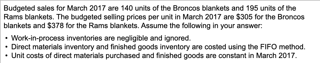 teams are as follows: Broncos, with red blankets and the Broncos logo