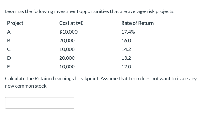 considers to be optimal: Debt 25% Preferred stock 15 Common equity 60