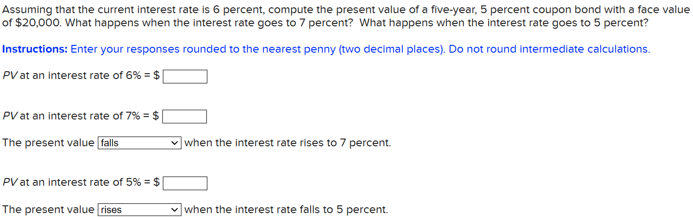  Please show work, Excel. Thank you Assuming that the current interest