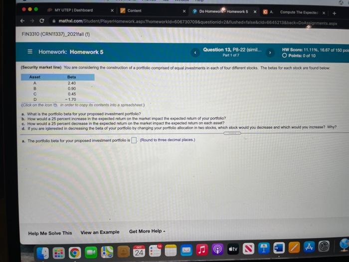  MY UTEP Dashboard Content X Do Homework Homework 5 x Compute