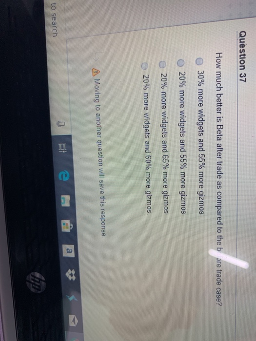 gizmos, Initally Alpha and Beta do nat tade Each alocales one halt