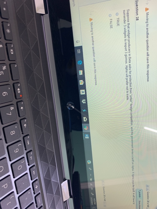 of its labor force to the production of widgets and the other