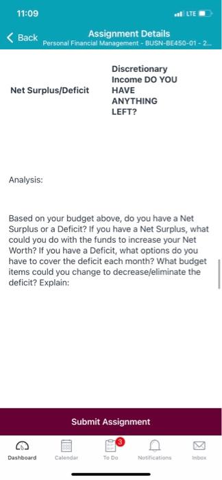 have successfully landed a job in your chosen field. Create your budget!