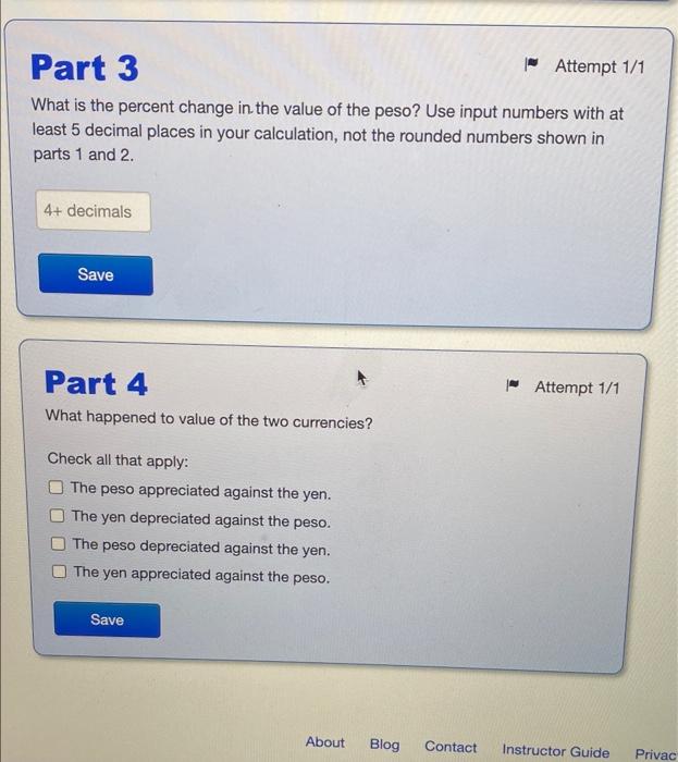 year ago, a Mexican peso cost $0.052. Today, a peso costs $0.0514.