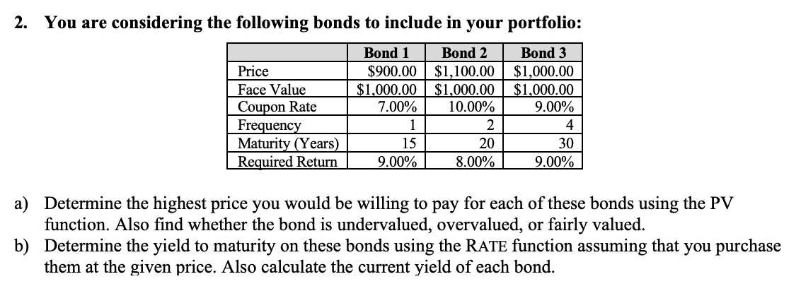 Please post using excel and show the formulas used 2. You are