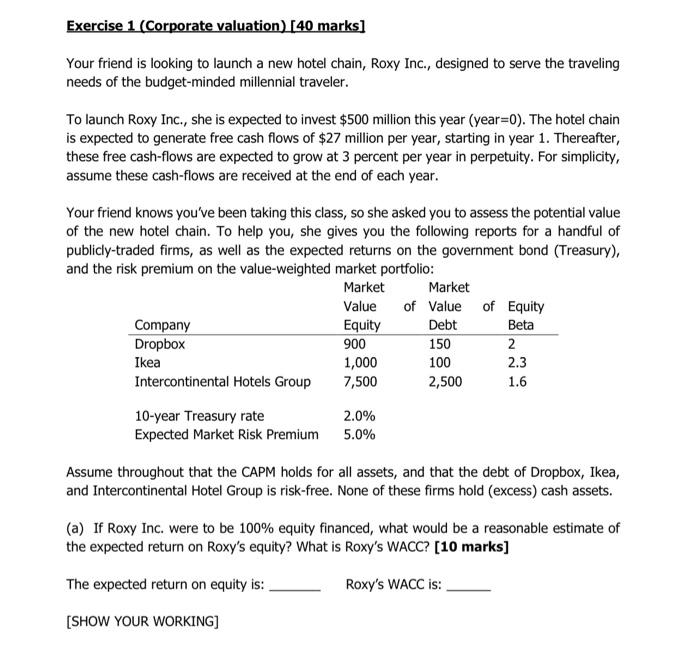 could you please explain how you got your answers for a) b)