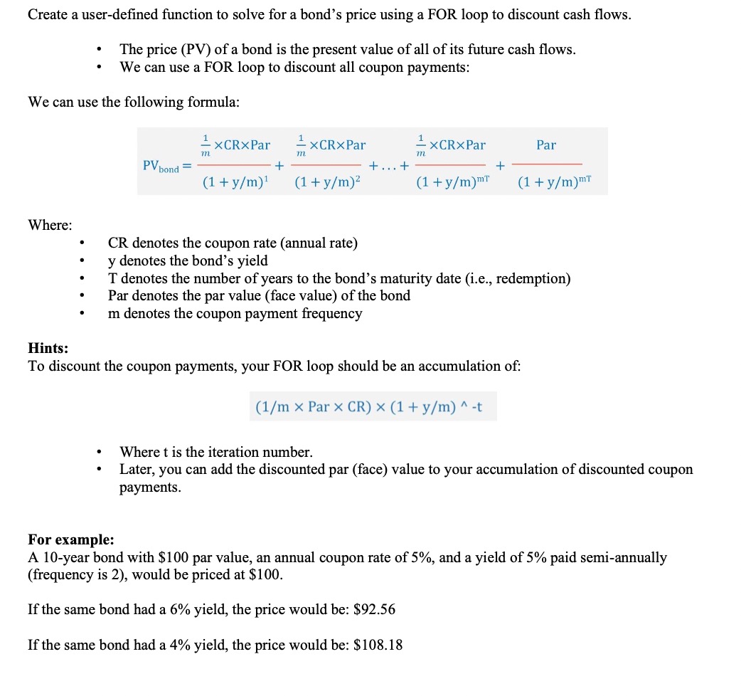 need to follow the given steps Create a user-defined function to solve
