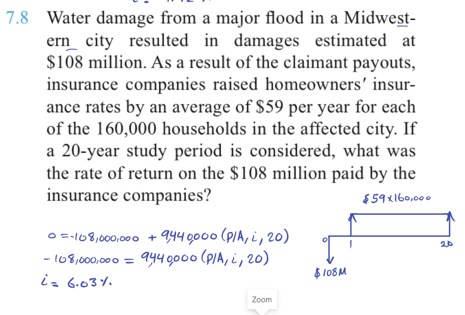 Solve by Excel, using rate of return analysis. - Show every step