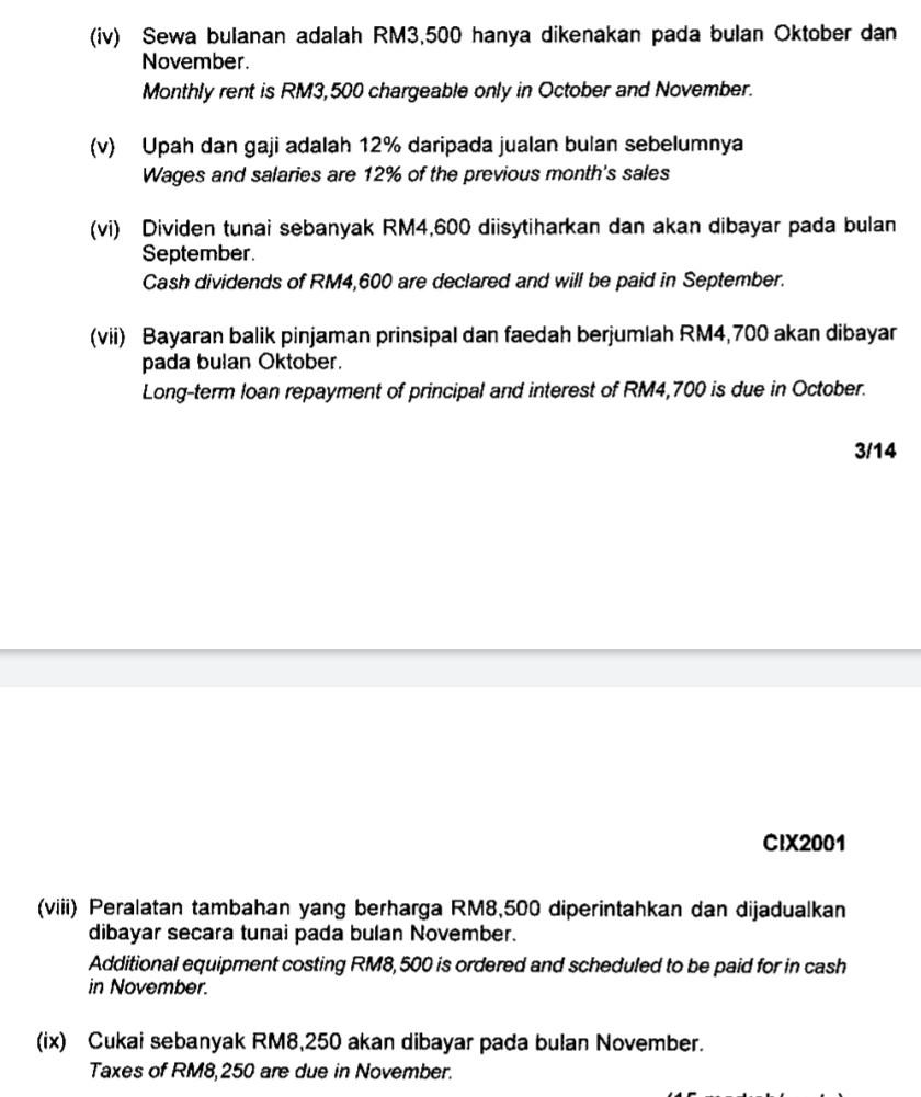 management course. It is written in two languages firstly Malaysian and then