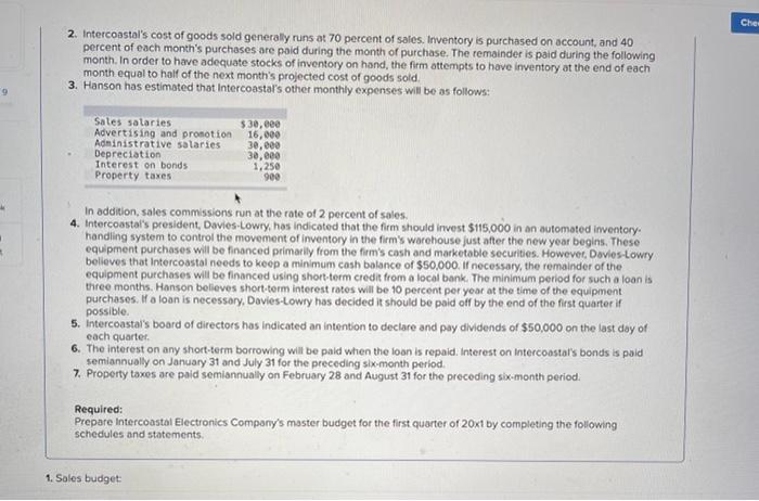 information [The following information applies to the questions displayed below.) "We really