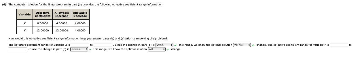 the optimal solution. (Graph the constraint lines, the feasible region, the objective