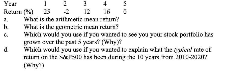 work so I can learn Return -.10 0 .10 .25 .35 Probability