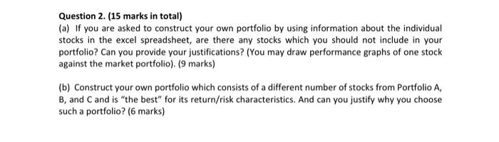  show how to do calculations answer all Question 2. (15 marks