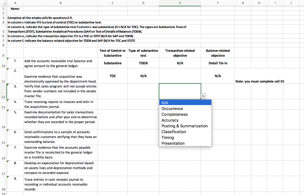 Tie-in N/A Note: you must complete cell ES : 1 Name: 2