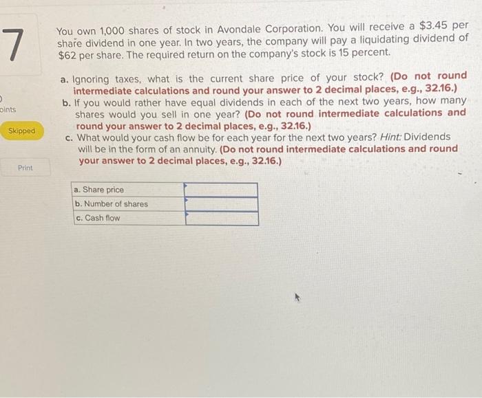 sheet for Quinn Corporation is shown here in market value terms. There