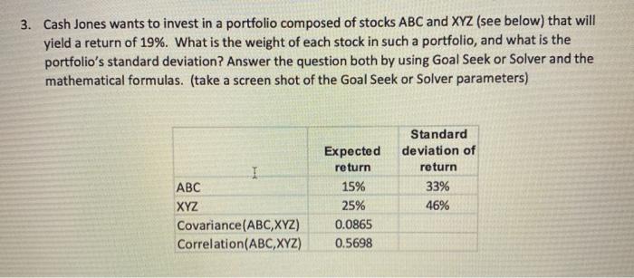  PLEASE ANSWER USING EXCEL AND USE FORMULA TEXT 3. Cash Jones