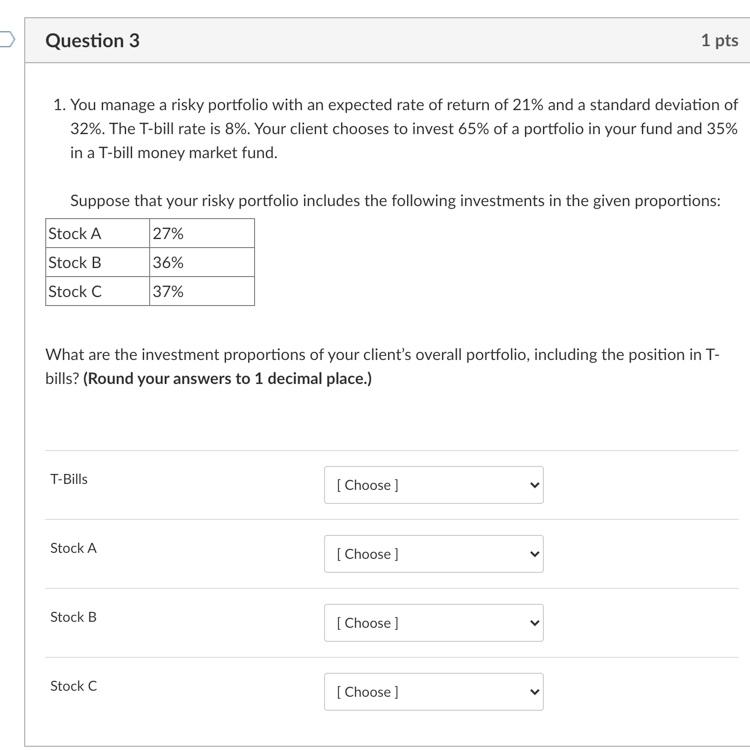 answer choices for each one: 23.4%; 35%; 24.1%; 17.6% Question 3 1