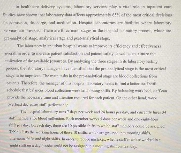  In healthcare delivery systems, laboratory services play a vital role in