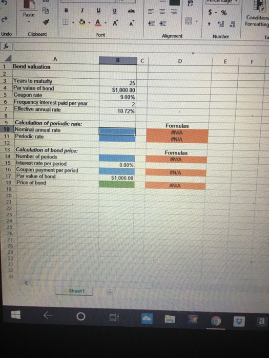 25-year, $1,000 par value bond. Its coupon rate is 9%, and interest