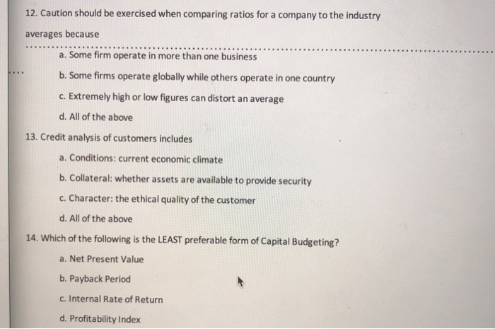 improvements, choose C... CH 9. The two general ways of addressing the