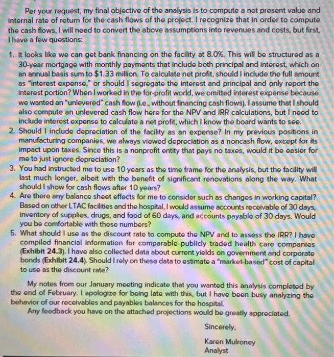 developed the attached spreadsheet for the LTAC faciity project. As you can