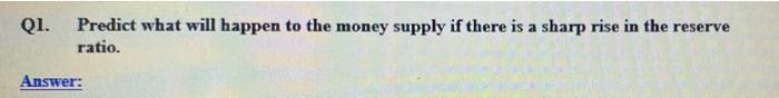  Please answer it quickly Q: short problems QI. Predict what will