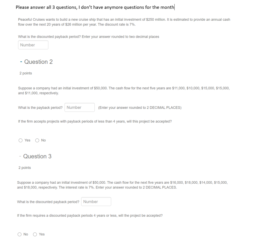 Please Answer all 3 questions Please answer all 3 questions, I don't