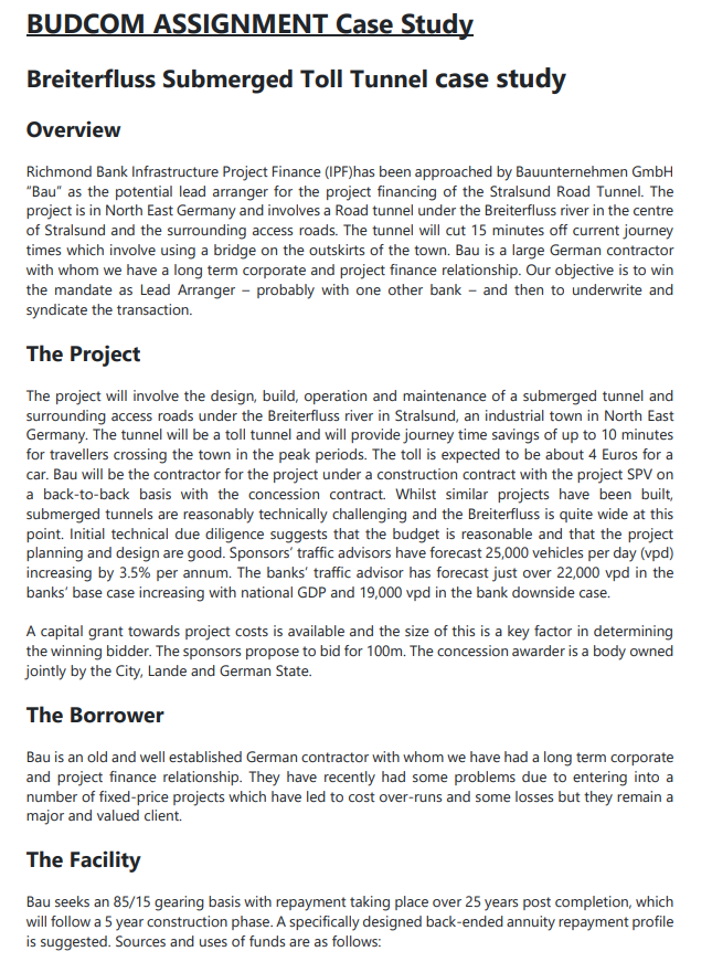 evaluate the Breiterfluss case study using the discussion objectives outlined below; see