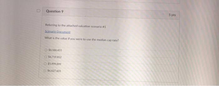 using typical investment criteria found in the marketplace O to a specific