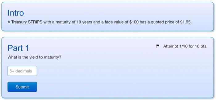 please answer ** use financial calculator or excel if needed Intro A