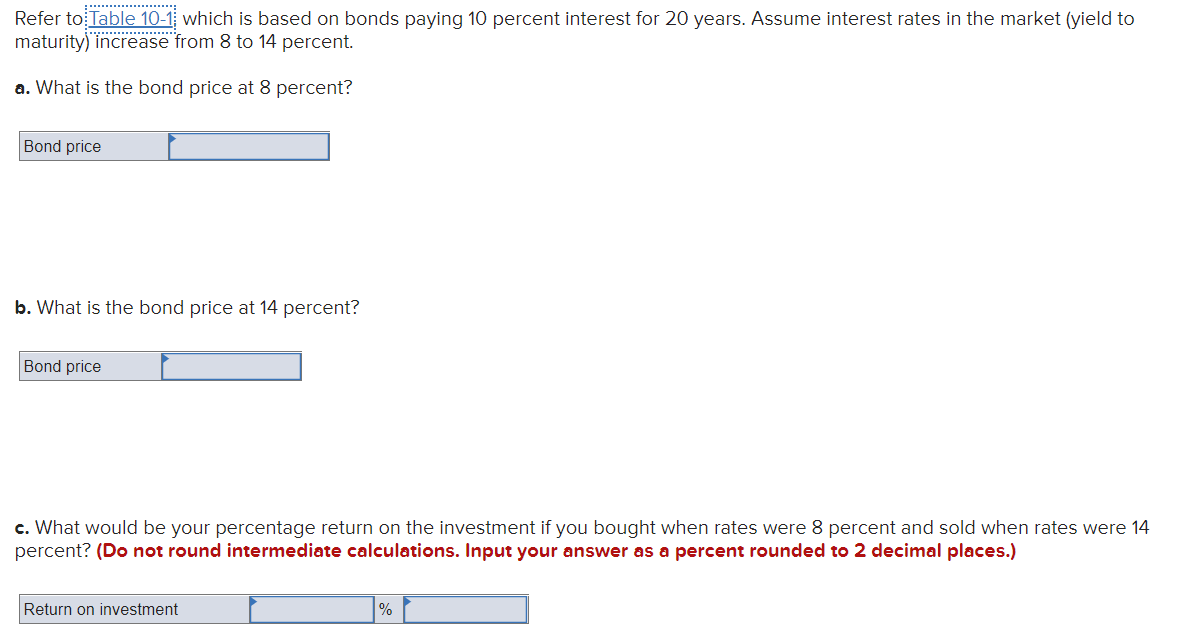 Interest Payment, 20 Years to Maturity) PV of PV of Coupons Principal