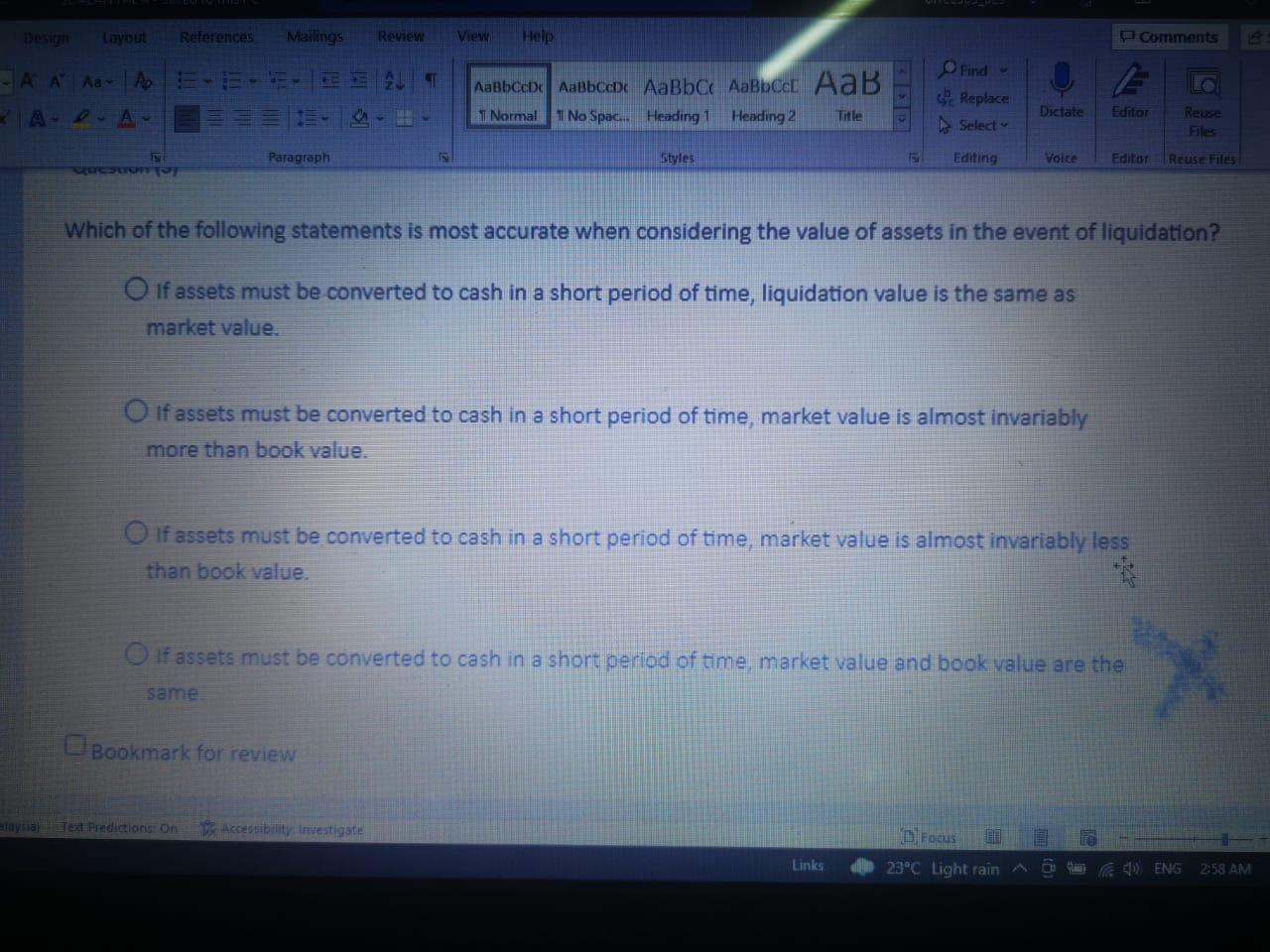 Design Layout References Mailings Review View Help Comments ET - A