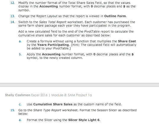 to visually display how the sales of different share sizes have changed