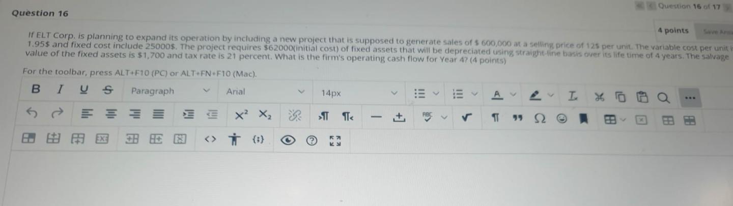 Please answer it ASAP due in one hour Question 16 of