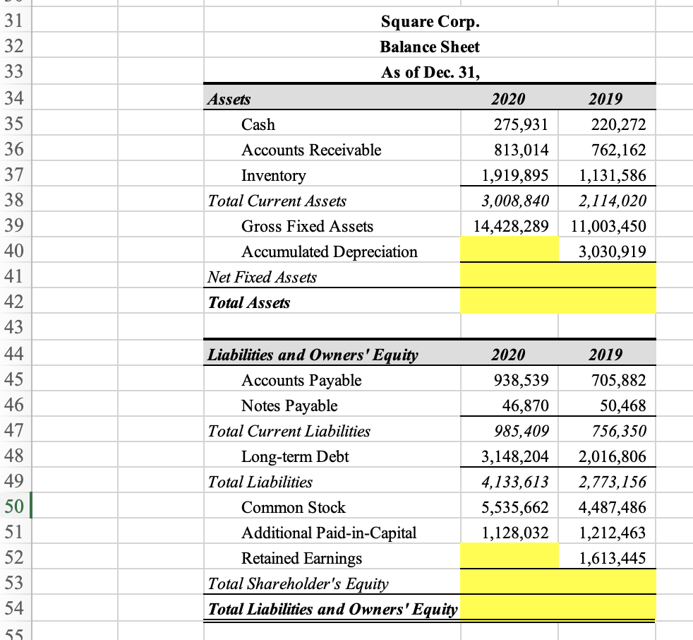 J 1 Using the income statement and balance sheet data presented below