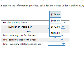 in the optimal size order is called the economic ordering quantity (E0Q).