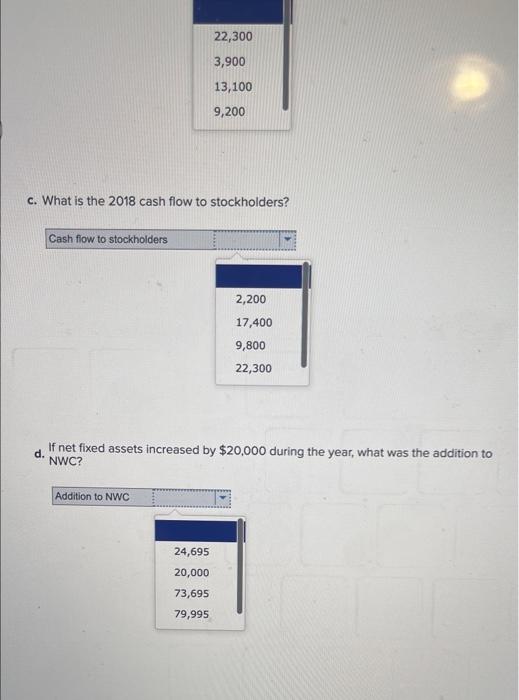 statement: Sales = $208,000: Costs = $93,000; Other expenses - $6,700; Depreciation
