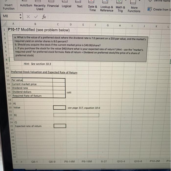  ine Name Insert Function AutoSum Recently Financial Logical Used Text Date