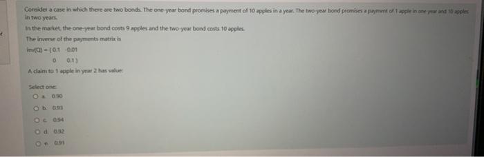  in two years at Consider a case in which there are